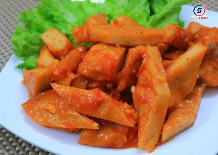 Chả lụa sốt cà chua